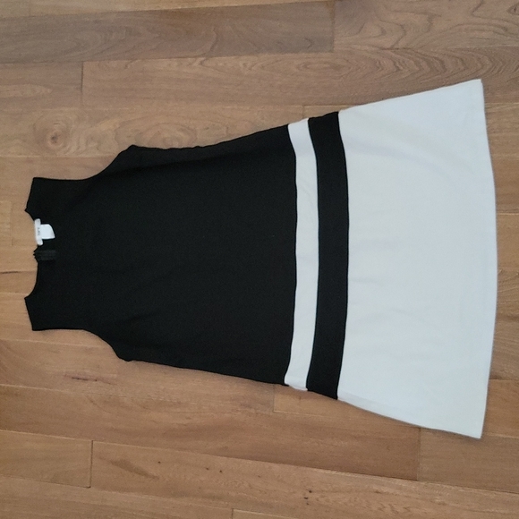 Bar III Black and White Colorblock Sleeveless Sheath Mini Dress Medium - Picture 1 of 5